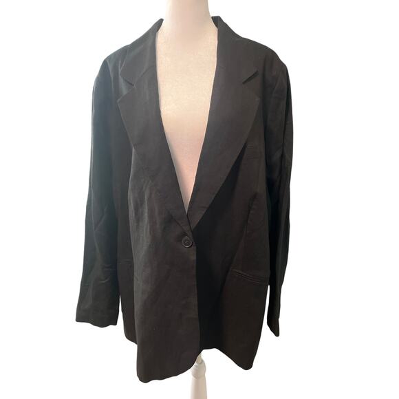 H&M Linen-Blend Blazer XXL - Picture 3 of 5